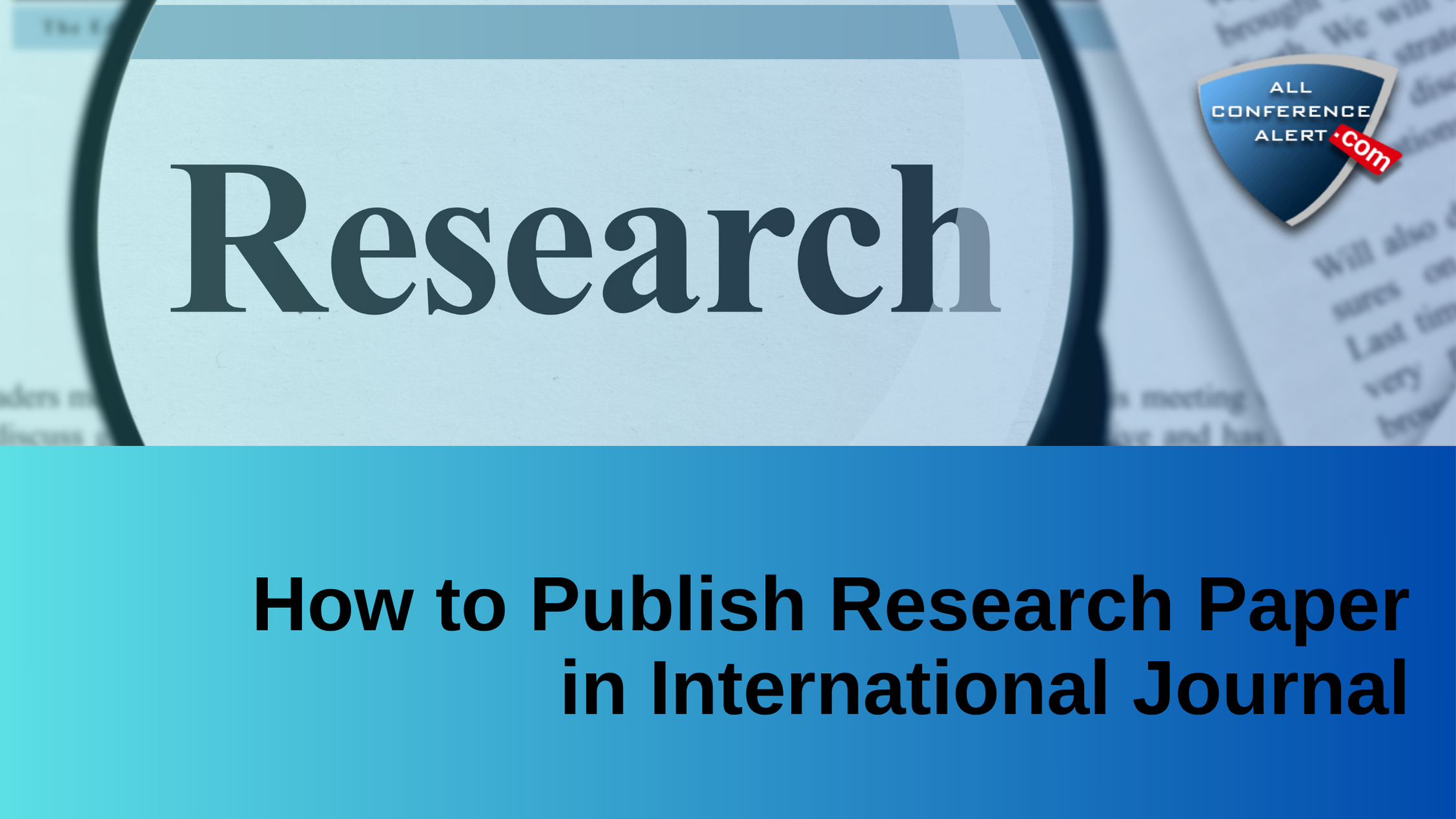 how to publish a research paper in international journal